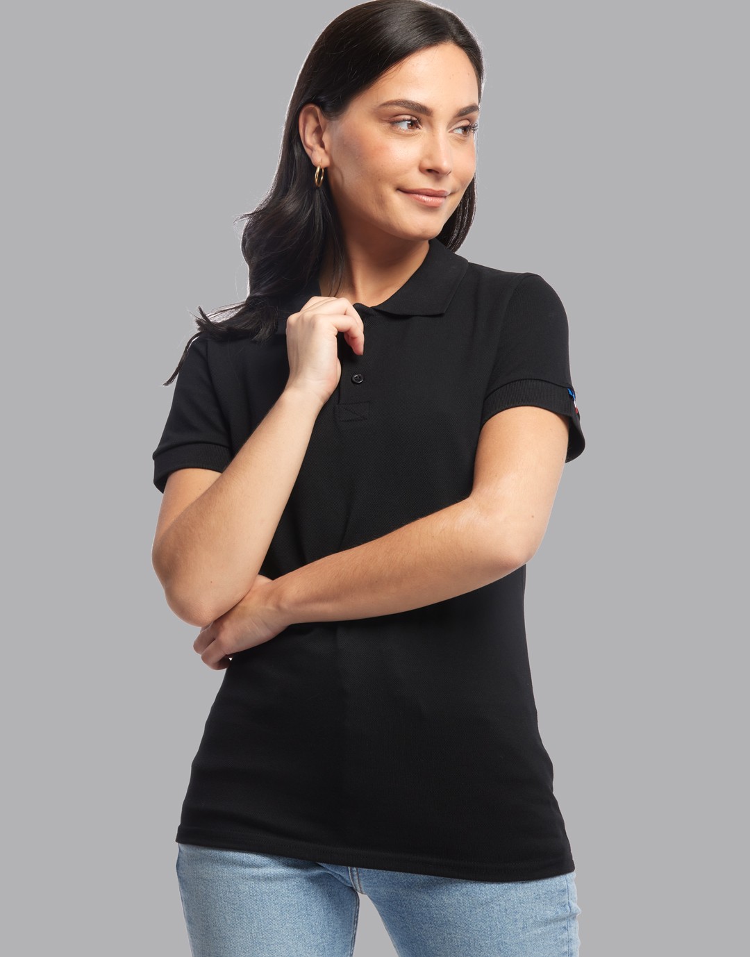 Polo Manches Courtes Femme Beauvoir - Black