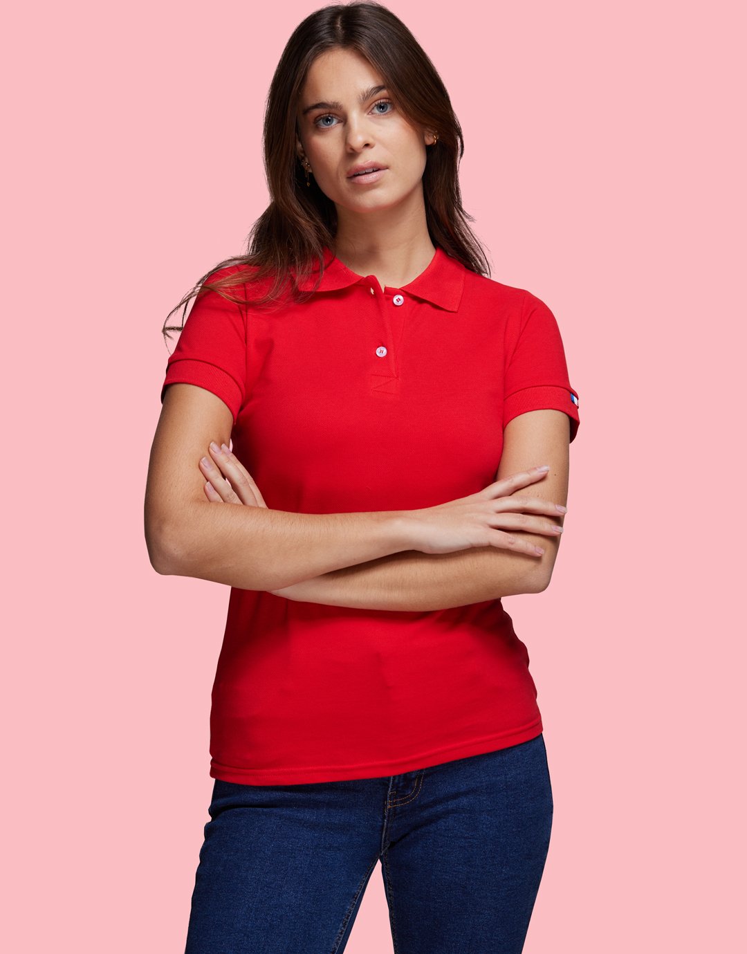Polo Manches Courtes Femme Beauvoir - Red