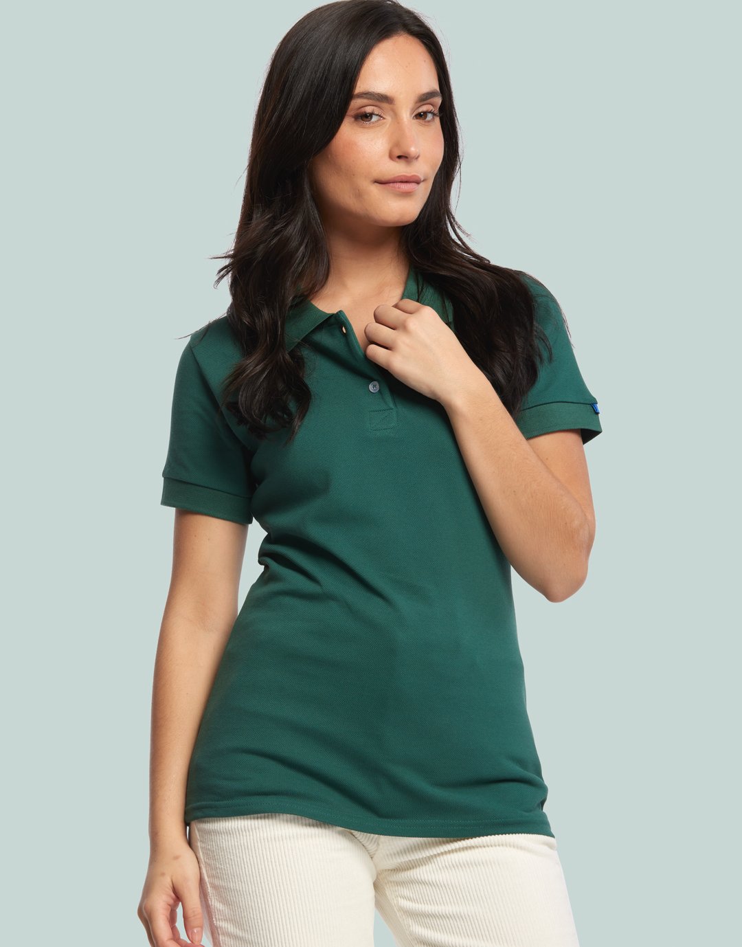 Polo Manches Courtes Femme Beauvoir - Bottle Green