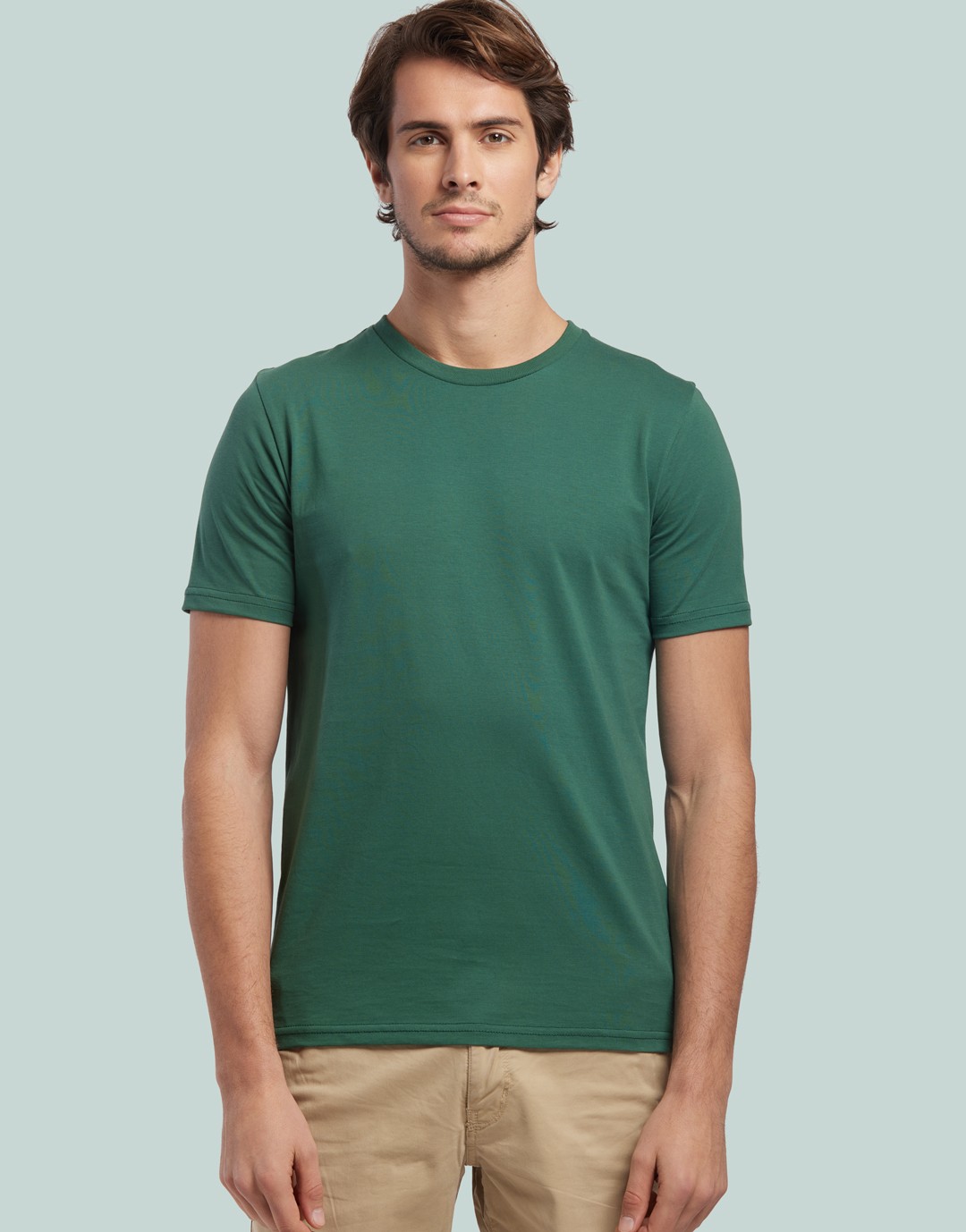 T-Shirt Homme Descartes - Bottle Green - Face