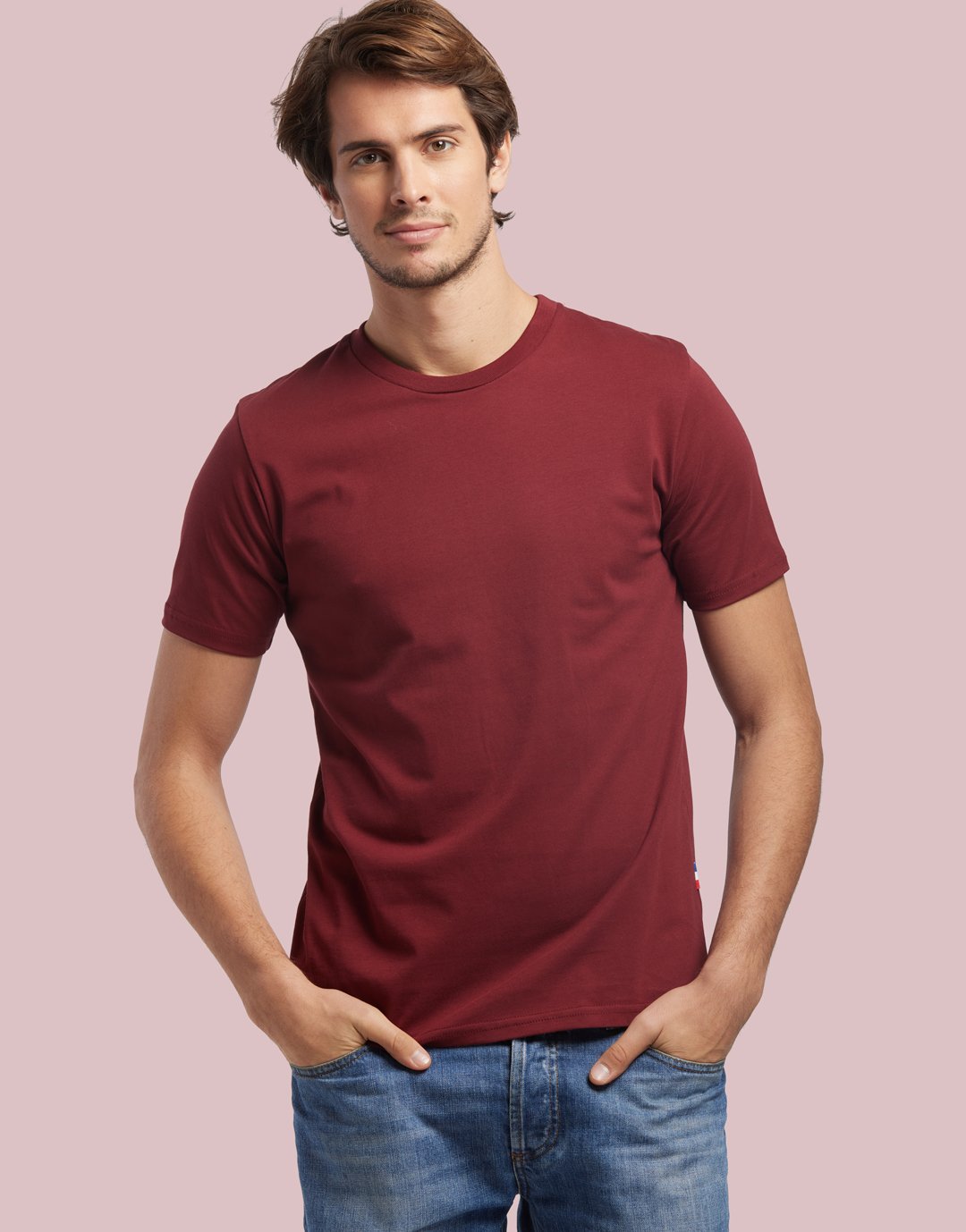 T-Shirt Homme Descartes - Burgundy