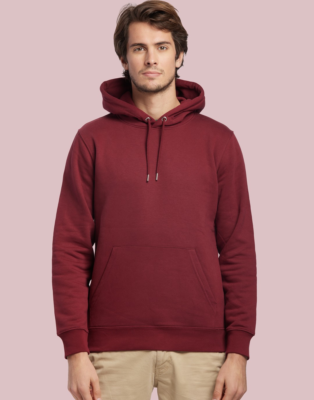Hoodie Unisexe Rousseau - Burgundy - Face