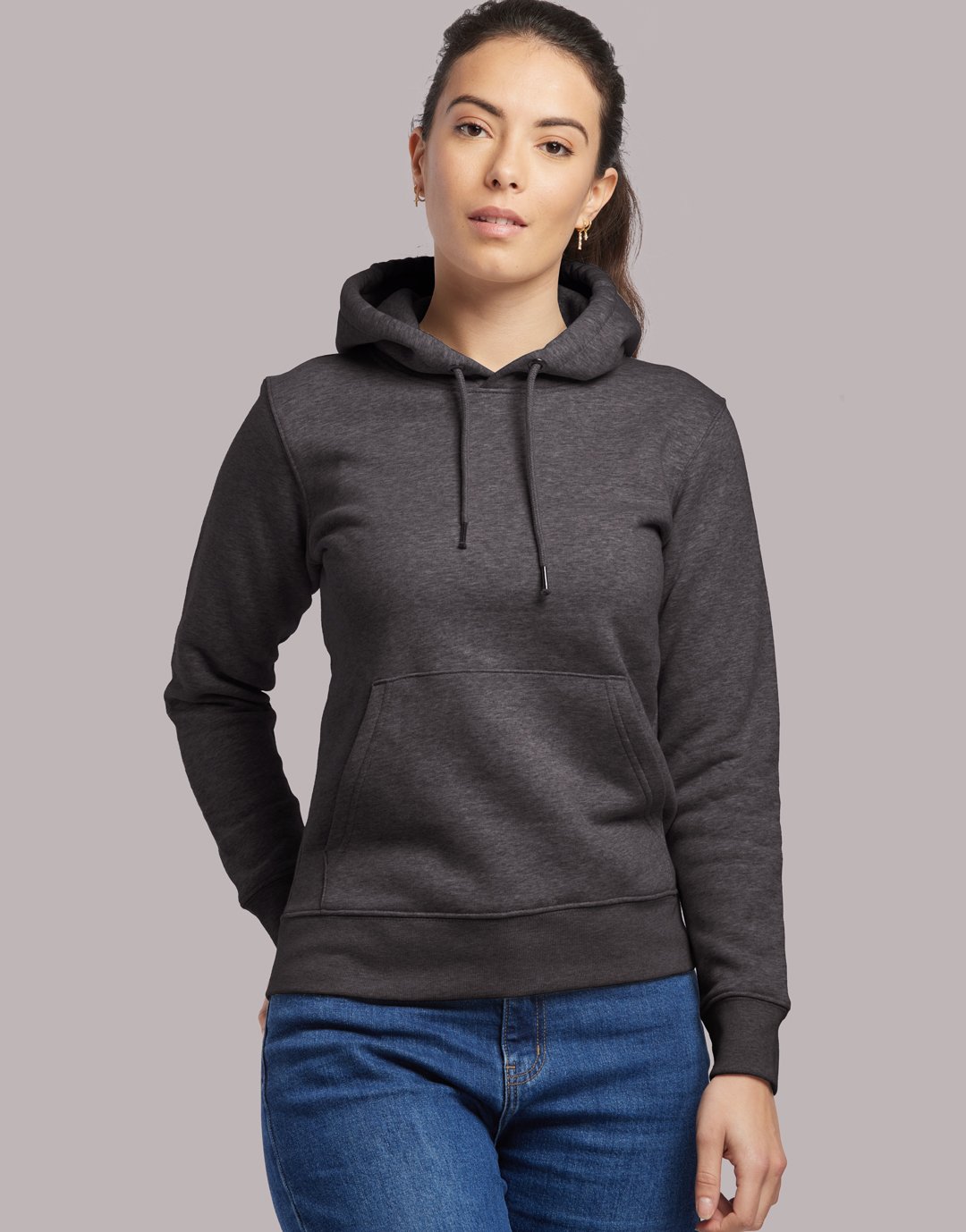 Hoodie Unisexe Rousseau - Dark Heather Grey