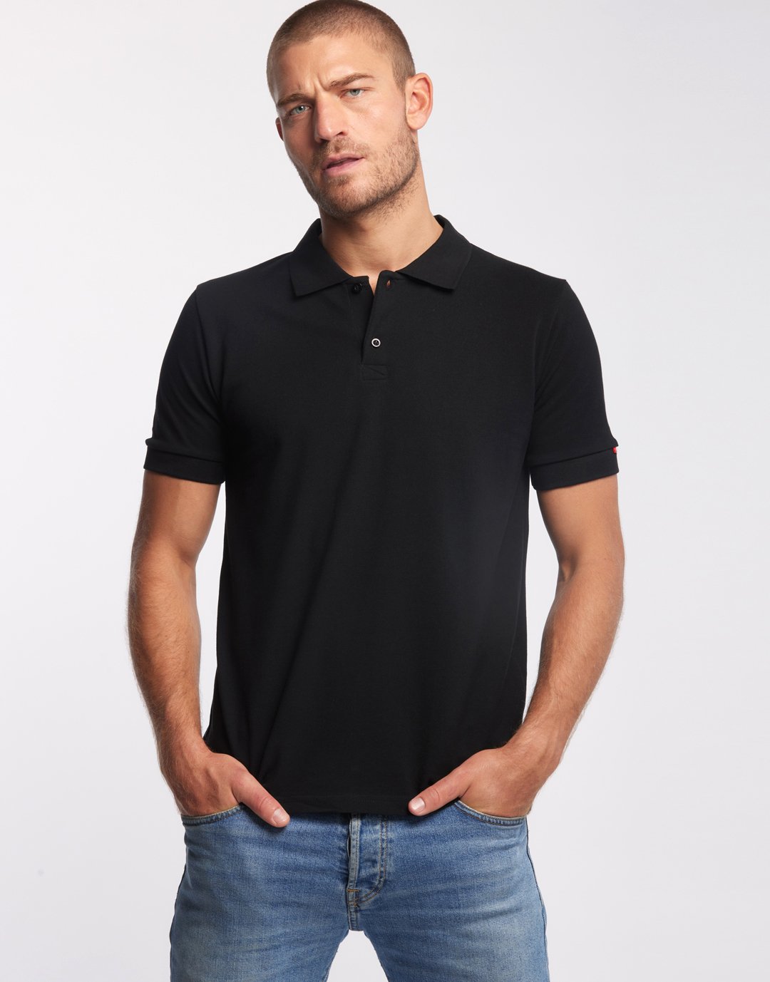 Polo Manches Courtes Homme Sartre - Black