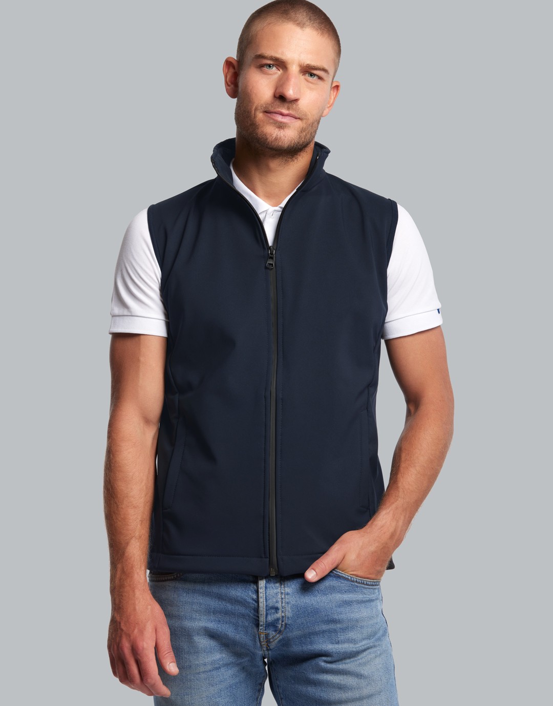 Bodywarmer softshell Homme Semnoz - French Navy
