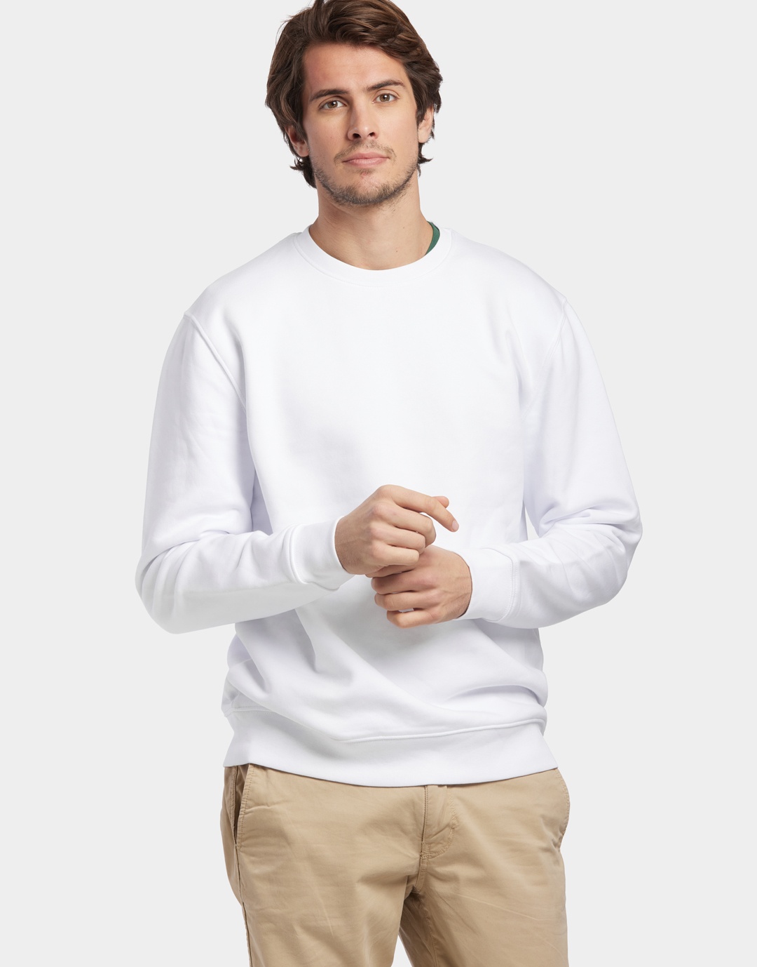 Sweat col rond Unisexe Voltaire - White