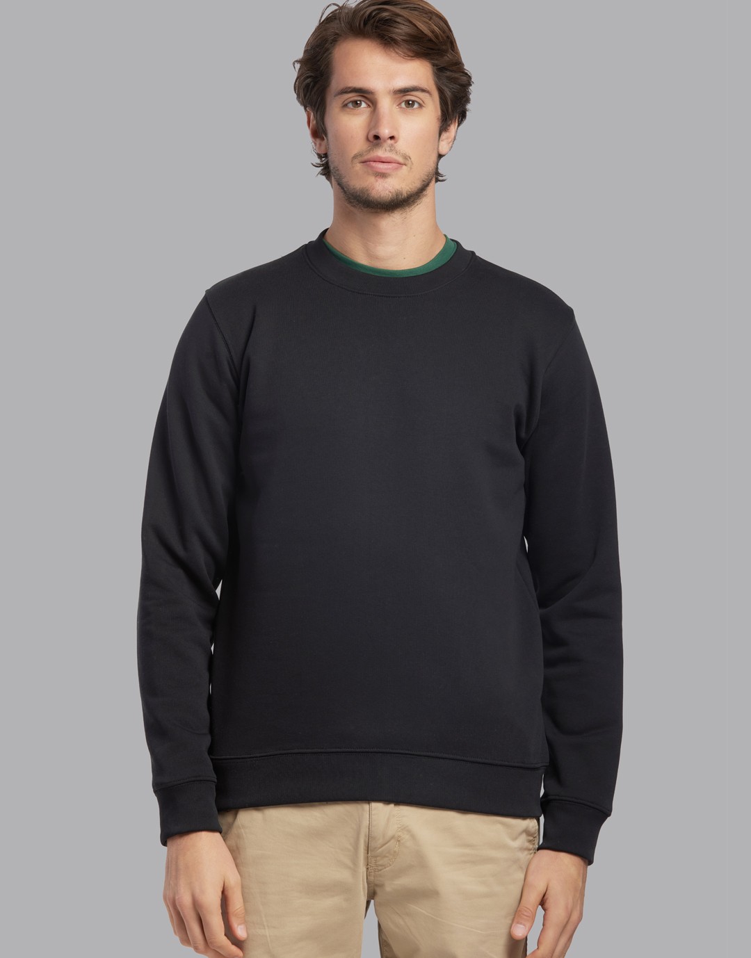 Sweat col rond Unisexe Voltaire - Black