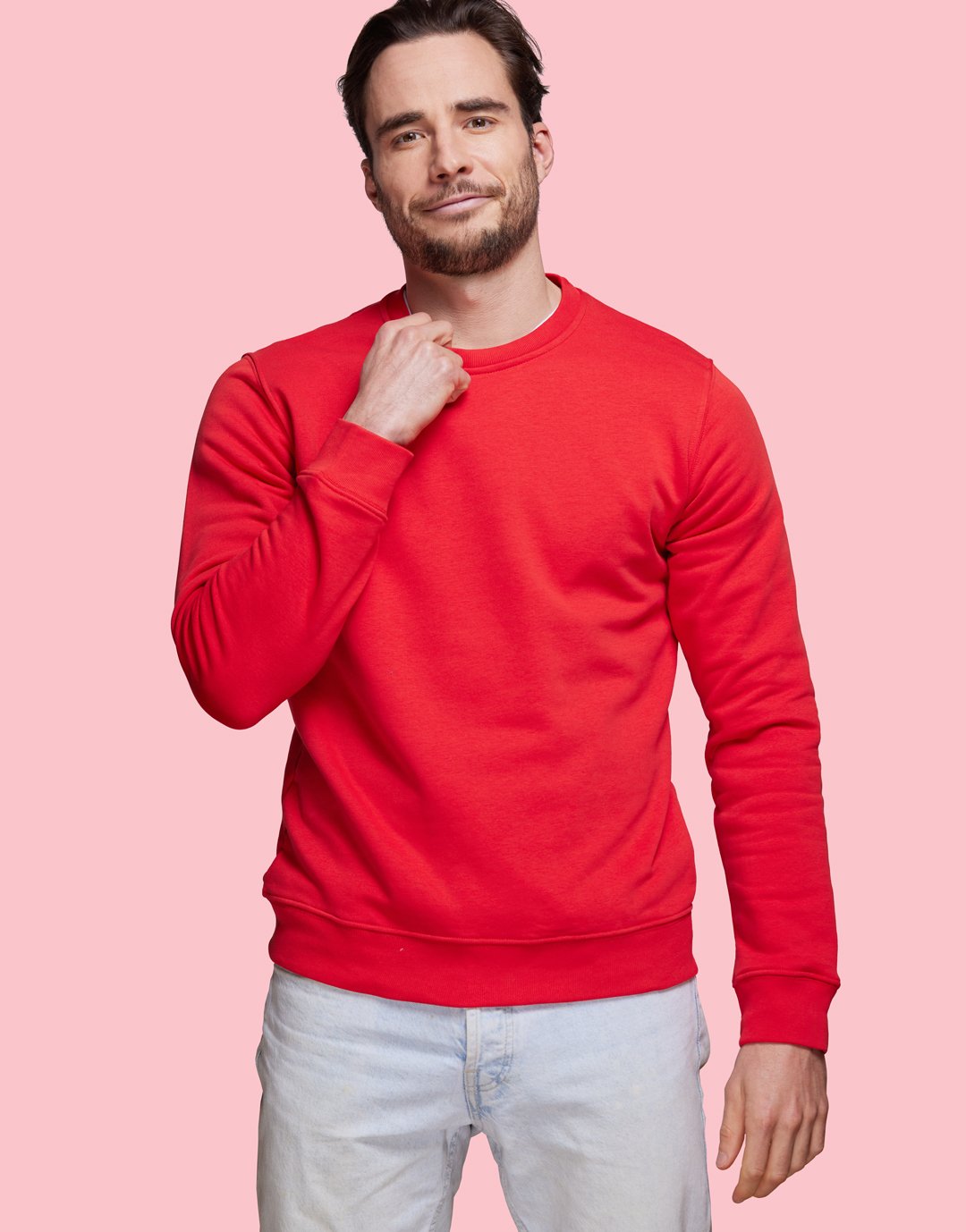 Sweat col rond Unisexe Voltaire - Red