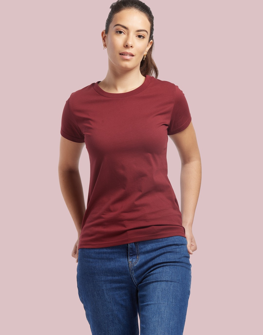 T-Shirt Femme Weil - Burgundy